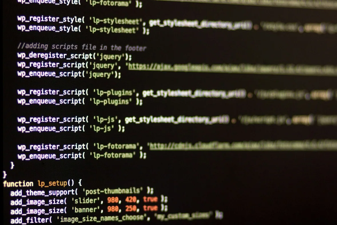 A computer screen filled with code in a text editor