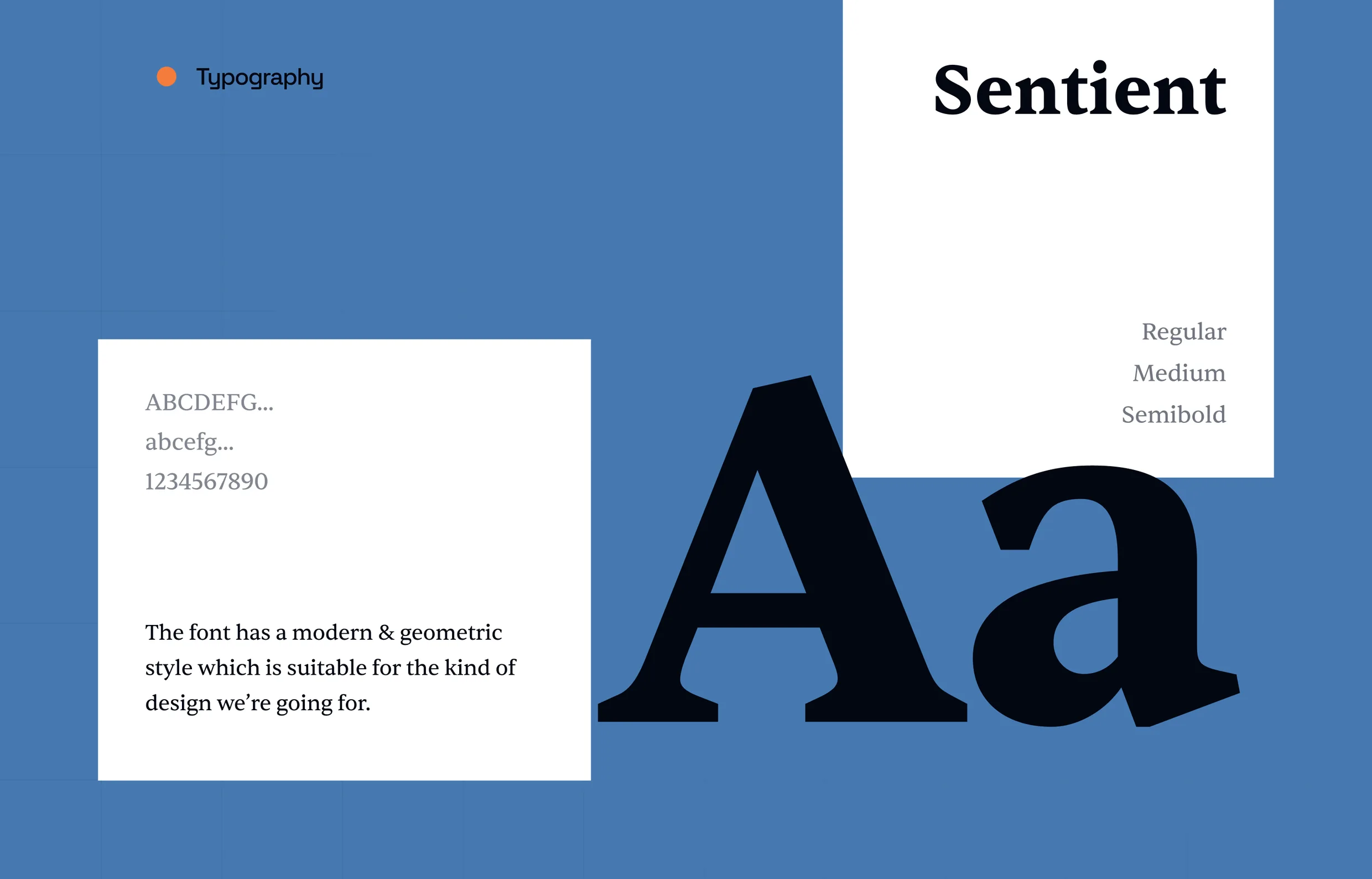 Typography specimen for Alatsas Law — A Warm, Trust-First Digital Home for Brooklyn Families — Sentient and Sentient