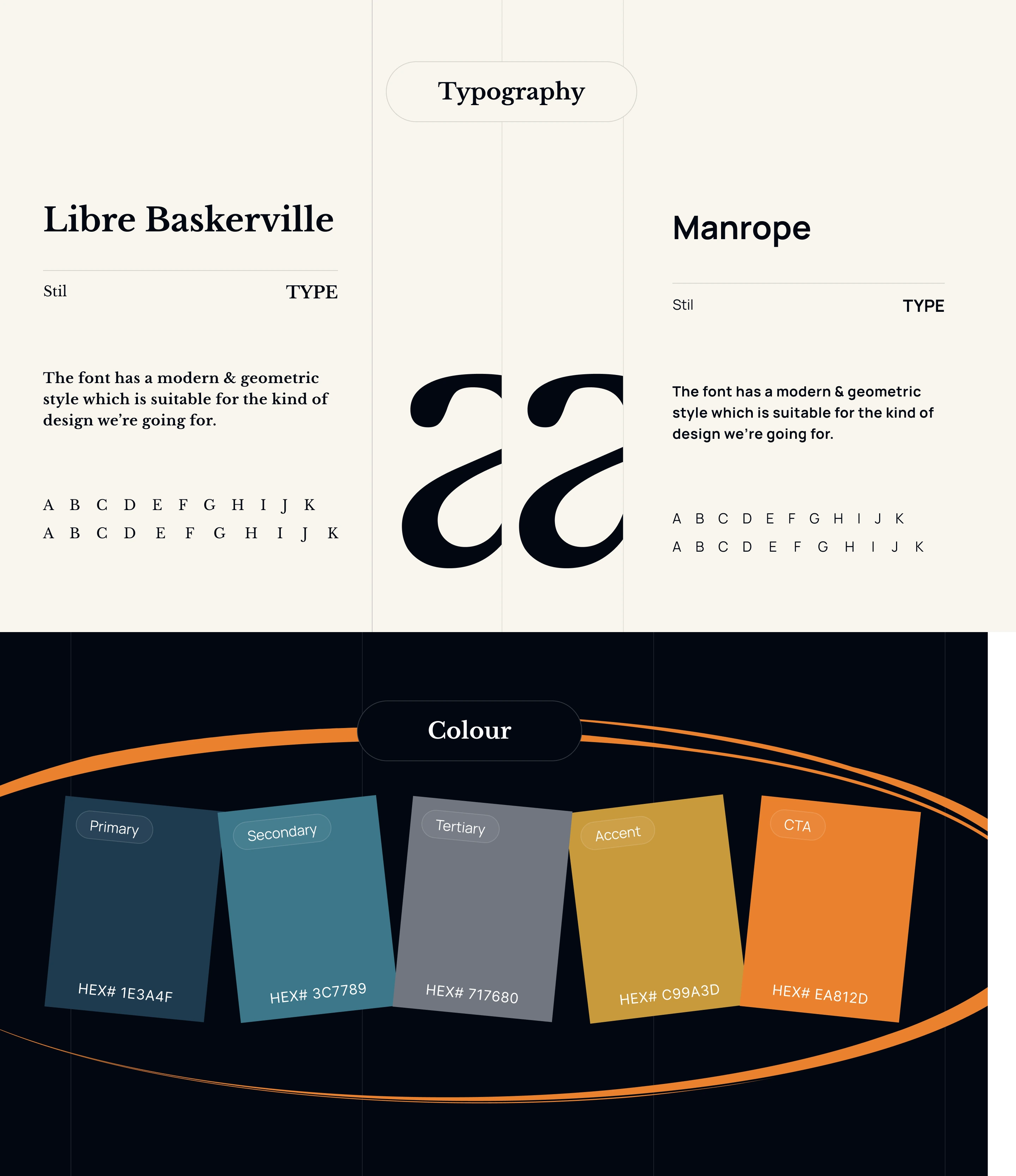 Typography and colour style for TV Edwards Solicitors — A Redesign for a Chambers-Ranked London Firm Established in 1929 — Libre Baskerville and Manrope