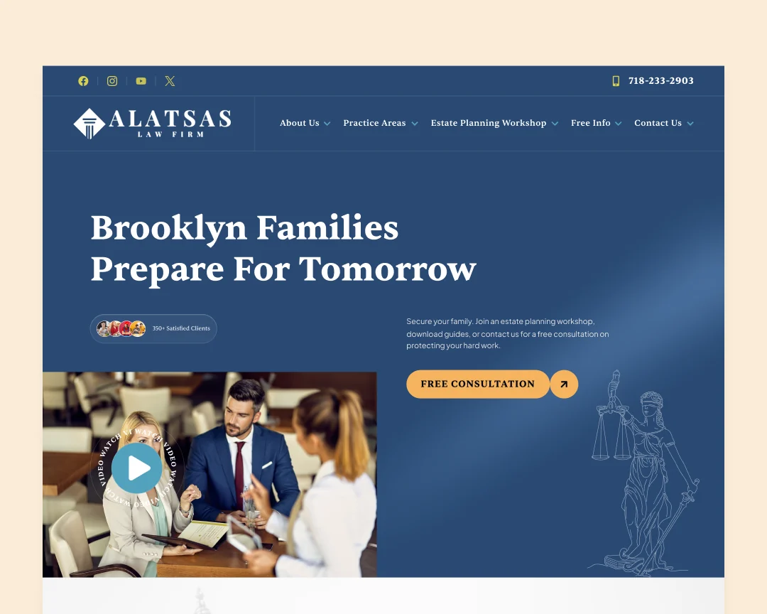 Alatsas Law — A Warm, Trust-First Digital Home for Brooklyn Families